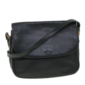 BURBERRYSs Shoulder Bag Leather Black Auth bs7547