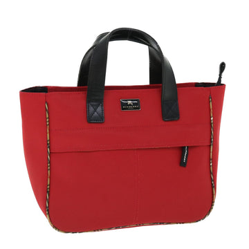 BURBERRY Hand Bag Nylon Red Auth bs7648