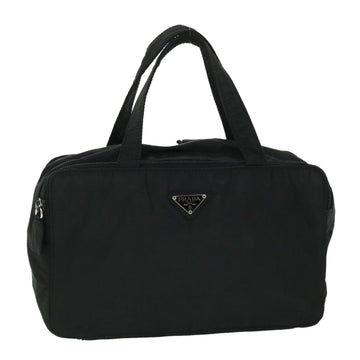 PRADA Hand Bag Nylon Black Auth bs8054