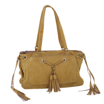 PRADA Shoulder Bag Leather Brown Auth bs8304