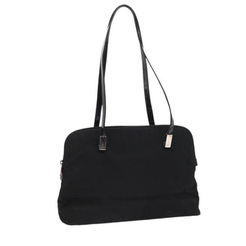 PRADA Shoulder Bag Nylon Canvas Black 002 1038 Auth bs8633