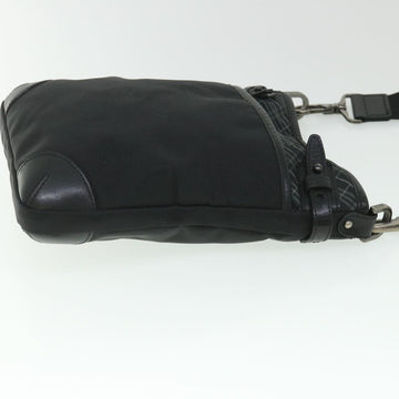 BURBERRY Shoulder Bag Nylon Black Auth bs8715