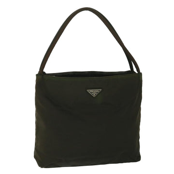 PRADA Shoulder Bag Nylon Green Auth bs8995