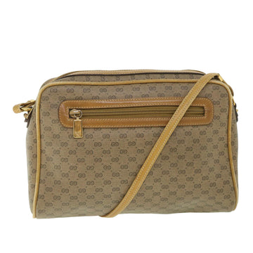 GUCCI Micro GG Supreme Shoulder Bag PVC Leather Beige 007 904 0014 Auth bs9086