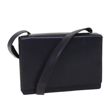 PRADA Shoulder Bag Leather Purple Auth bs9216