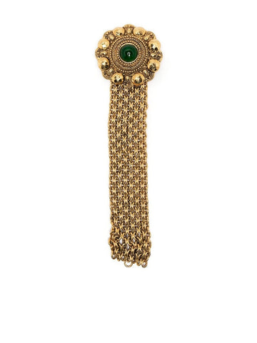 CHANEL Gemstone-Embellished Chain Bracelet