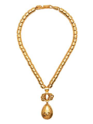 CHANEL Gold Beaded necklace