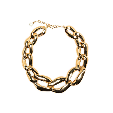 YVES SAINT LAURENT Chunky Gold Curb Chain Necklace