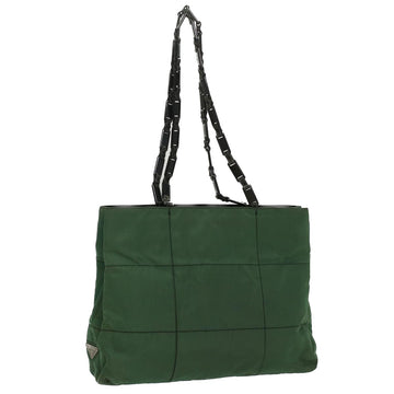 PRADA Shoulder Bag Nylon Green Auth cl684