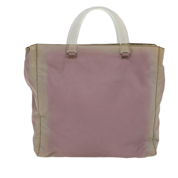 PRADA Hand Bag Nylon Pink Auth cl691