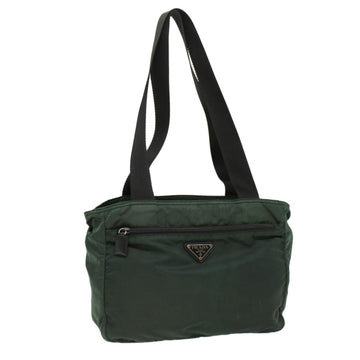 PRADA Tote Bag Nylon Green Auth cl753
