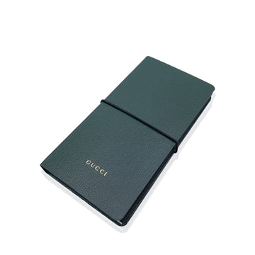 GUCCI Green Notebook With Accordion Card Holder