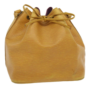 LOUIS VUITTON Epi Petit Noe Shoulder Bag Tassili Yellow M44109 LV Auth ds439