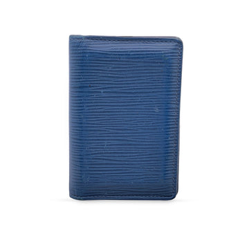LOUIS VUITTON Blue Epi Leather Card Holder Pocket Organizer Wallet