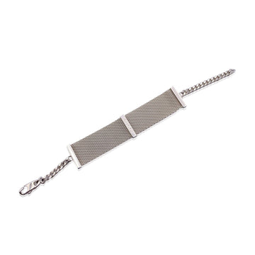 GUCCI Sterling Silver 925 Metal Mesh Bracelet