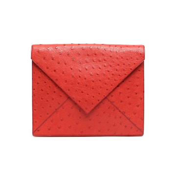 HERMES Red Envelope Liddy Clutch Bag