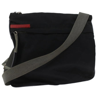 PRADA  Sports Shoulder Bag Nylon Black Auth ep1155