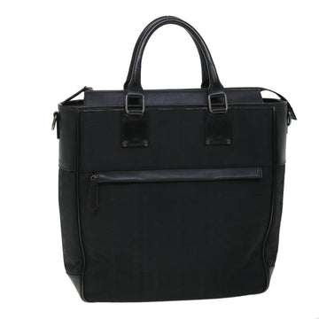 BURBERRY Tote Bag Canvas Black Auth ep1588