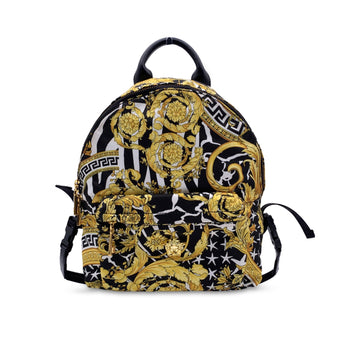 VERSACE Baroque Nylon Canvas Medusa Backpack Shoulder Bag