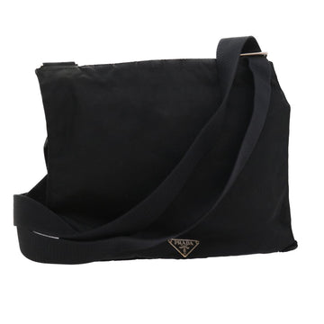 PRADA Shoulder Bag Nylon Black Auth fm2762