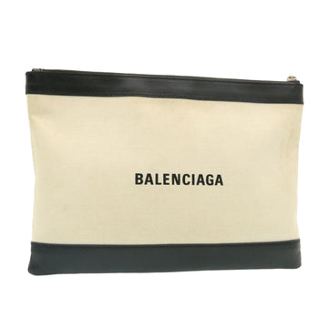BALENCIAGA Clutch Bag White Auth am1678g