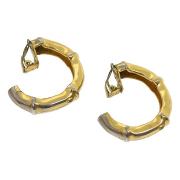 HERMES Earring metal Gold Auth am2548g