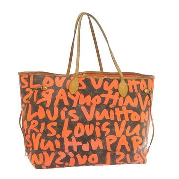 LOUIS VUITTON Tote Bag M56584 Neverfull MM Monogram Giant Orange