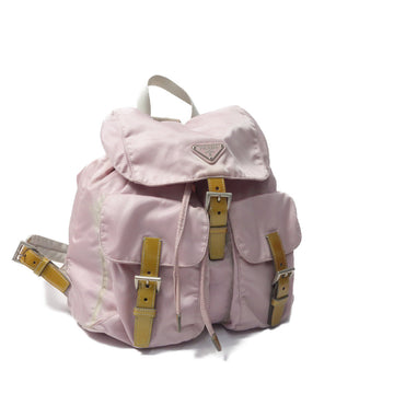 Prada Sport Pink Nylon Logo Shoulder Rucksack Bag Backpack