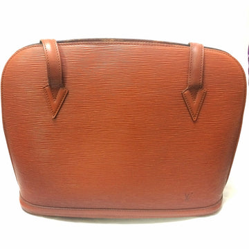 LOUIS VUITTON Vintage brown epi shoulder tote bag