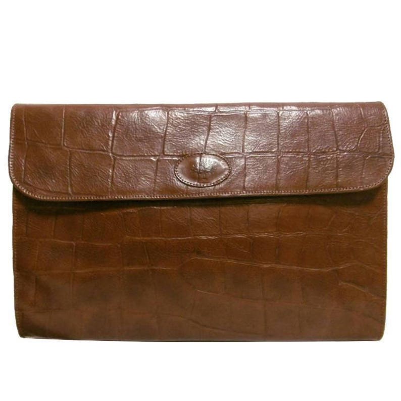 Authentic Mulberry Brown Pouch / Make Up / Brush Bag / Purse / Clutch Bag.  VTG. | eBay