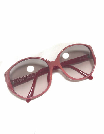 CHRISTIAN DIOR 60's, 70's vintage pink and red oversized sunglasses