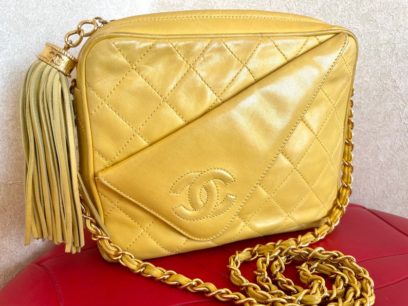 Chanel Lambskin Shoulder Bag in Brown