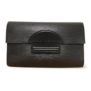 LOUIS VUITTON Vintage rare epi black clutch purse, unique bag