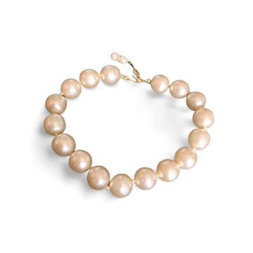 CHANEL Vintage large classic faux baroque pearl necklace