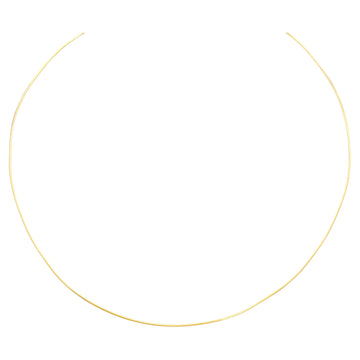 Modern 18 Karat Yellow Gold Cable Necklace