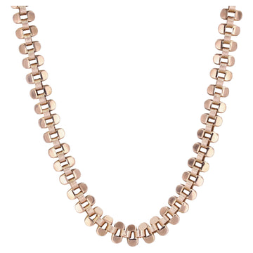 20th Century 18 Karat Rose Gold Choker Chain Necklace