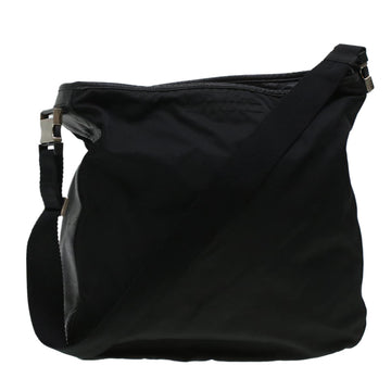 PRADA Shoulder Bag Nylon Black Auth ki3007