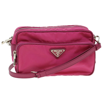 PRADA Shoulder Bag Nylon Pink Auth ki3009