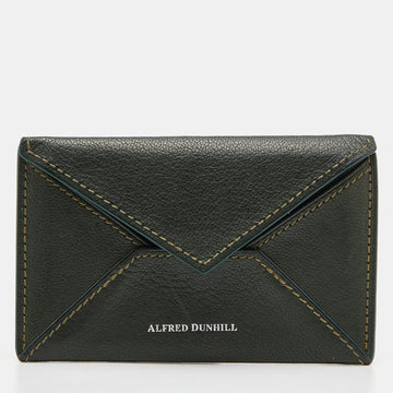 ALFRED DUNHILLAlfred  Green Leather Flap Card Case