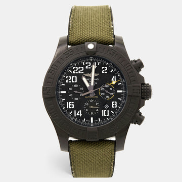 Breitling Black Breitlight Nylon Rubber Avenger Hurricane XB1210E4/BE89 Men's Wristwatch 50 mm