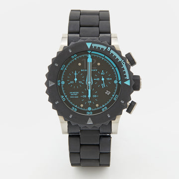 Burberry Black Stainless Steel Rubber Antartic BU7661 Men's Wristwatch 42 mm