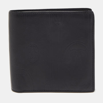 CARTIER Black Leather Bifold Wallet