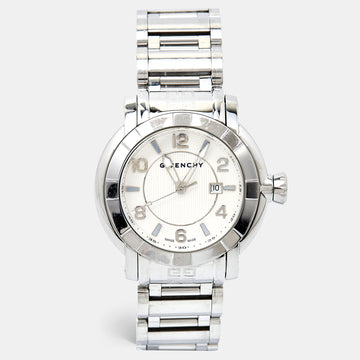 GIVENCHY White Stainless Steel GV.5254J Men's Wristwatch 48 mm