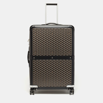 Goyard Black Goyardine Canvas Satolas GM Rolling Suitcase