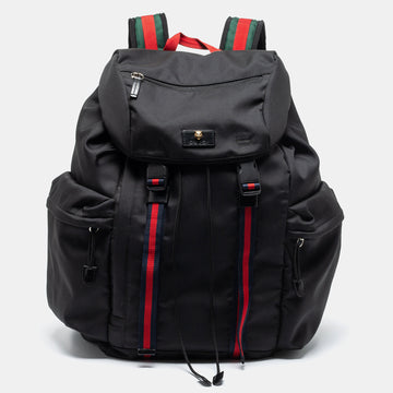 Gucci Black Nylon Techpack Backpack