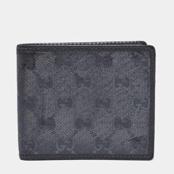 Gucci Grey GG Emprime Canvas Bifold Compact Wallet