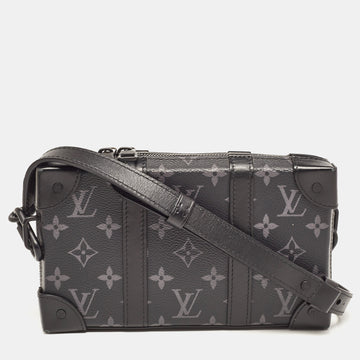 LOUIS VUITTON Monogram Eclipse Canvas Soft Trunk Wallet Crossbody Bag