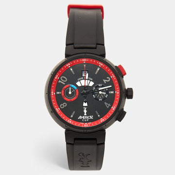 Louis Vuitton Q12130 Tambour Quartz Wristwatch Watch Takashi Murakami