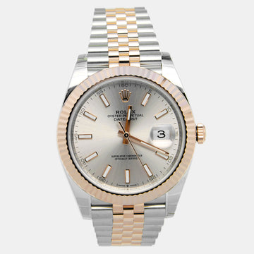 Rolex Sundust 18K Everose Gold Oystersteel Datejust M126331-0010 Men's Wristwatch 41 mm