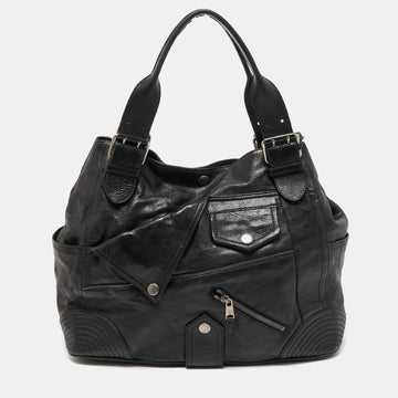 ALEXANDER MCQUEEN Black Leather Faithful Tote